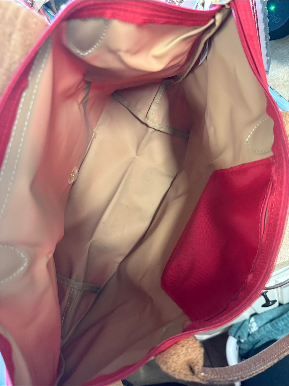 Longchamp Small Red Le Pliage - Picture 2 of 4